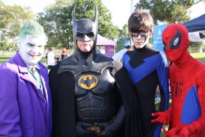 The Superhero's came out to support the event