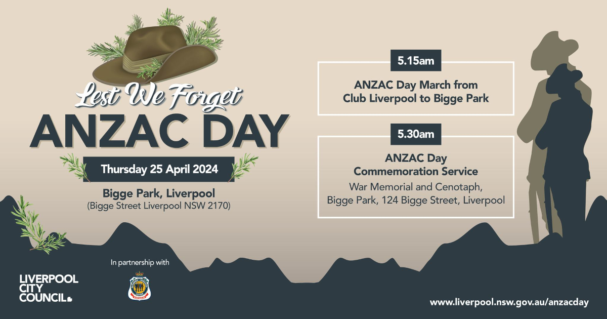 Featured image for “2024 ANZAC Day Service At Bigge Park”